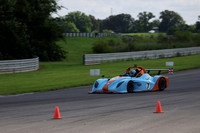 blue and orangerace car number 7_-7