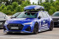 car-audi-wagon-blue-roofbox