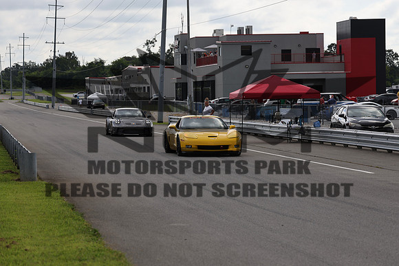 yellow corvette