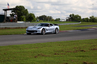 GREY CORVETTE WITH STRIPES